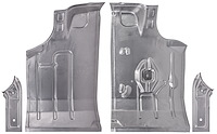 Trunk Floor Pans w/Braces Kit Fits Select 1964-1967 Buick, Chevrolet, Oldsmobile, Pontiac Models