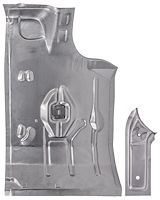 Trunk Floor Pan w/Brace Fits Select 1964-1967 Buick, Chevy, Oldsmobile, Pontiac Models [Right/Passenger Side]