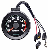 Factory Style Tachometer, 0-7,000 RPM & 5,500 RPM Redline for 1967 Chevrolet Chevelle & El Camino w/V8 Engine ["Blinker Tach"]