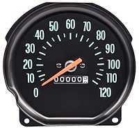 Factory Style Speedometer for 1970 Chevrolet Chevelle, El Camino and Monte Carlo with SS Dash and Floor Shift [0-120 MPH]