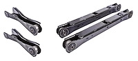 GM Rear Upper & Lower Control Arm Kit w/OE Style Rubber Bushings for 1968-1972 GM A-Body, 12 Bolt Rear End