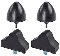 Front Upper & Lower Control Arm Rubber Bumper Kit for Select 1961-1972 GM Models