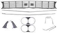 Grille Kit for 1966 Chevrolet Chevelle, El Camino, Malibu [Non-SS]