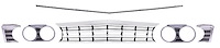 Grille, Molding, and Bezel Kit for 1967 Chevrolet Chevelle, El Camino, Malibu [SS Models]