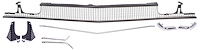 Grille Kit for 1968 Chevrolet Chevelle, El Camino [Non-SS]