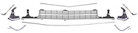 Standard Grille Kit for 1969 Chevrolet Chevelle & El Camino, Non-SS [w/o Center Molding]