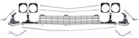 Deluxe Grille Kit for 1969 Chevrolet Chevelle & El Camino, Non-SS [w/ Center Molding]