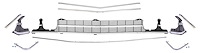 Standard Grille Kit for 1969 Chevrolet Chevelle & El Camino SS [w/ Center Molding]