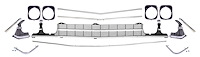 Deluxe Grille Kit for 1969 Chevrolet Chevelle & El Camino SS [w/ Center Molding]