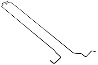 Trunk Lid Torsion Rods 1964-1965 Buick Skylark, Chevy Chevelle, Oldsmobile Cutlass, Pontiac GTO, LeMans, Tempest