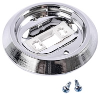 Dome Light Base Fits Select 1969-1988 GM Models, Chrome