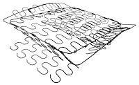 Bucket Seat Spring Assembly-Back Support Fits Select 1960-1966 Buick, Chevy, Oldsmobile & Pontiac Models