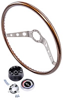 2-Spoke Steering Wheel Kit for 1965 Chevrolet Chevelle, El Camino [Simulated Walnut]