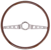 2-Spoke Steering Wheel 1964-1966 Chevrolet Chevelle, Corvair, El Camino [Simulated Walnut]