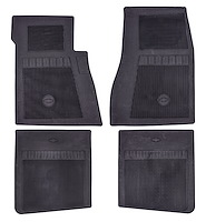 Black Rubber Floor Mats Fits Select 1967-1981 Chevrolet Models