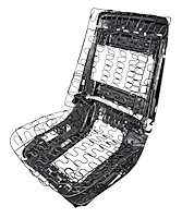 Bucket Seat Frame Assembly Fits Select 1966-1968 Buick, Chevrolet, Oldsmobile, Pontiac Models [Right/Passenger Side]