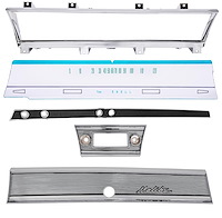Deluxe Dash Restoration Kit for 1967 Chevrolet Chevelle & El Camino w/Column Shift TH Auto Trans [Malibu Script]