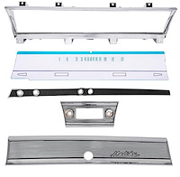 Deluxe Dash Restoration Kit for 1967 Chevrolet Chevelle & El Camino w/Floor Shift Auto Trans [Malibu Script]