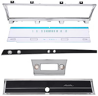 Deluxe Dash Restoration Kit for 1966 Chevrolet Chevelle & El Camino w/Column Shift Turbo Hydramatic Auto Trans [Malibu Script]