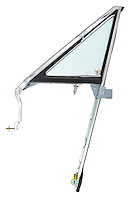 Replacement Vent Glass Assembly for Select 1966-1967 GM A-Body Models [Clear/Blue-Tint, Left/Driver Side]
