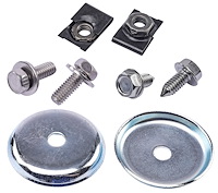 Inner Fender Hardware Kit for 1961-1964 Chevrolet Bel Air, Biscayne, Impala - Stainless Steel, 56-Piece Kit