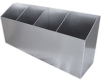 Four Bay Nitrous Bottle Rack 29.5"L x 13"H x 7.25"Deep
