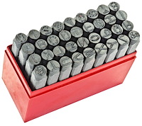 Letter/Number Stamp Set 1/4" High Letters/Numbers