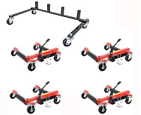 Hydraulic Vehicle Wheel Dolly & Storage Rack Kit