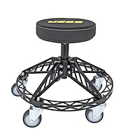 Heavy-Duty Rolling Shop Stool w/Pneumatic Adjustable Height from 21 in. to 27 in. [300 lb. Capacity]