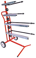 Masking Paper Stand Mobile Holds (2) 18" & (2) 12" Rolls of Paper