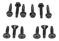 Upper & Lower Door Hinge Bolt Set Fits Select 1964-1967 Buick, Chevrolet, Oldsmobile and Pontiac Models [Set of 12]