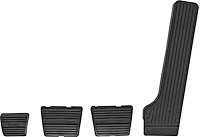 Pedal Pad Kit for Select 1964-1967 GM Vehicles [w/ Drum Brakes & Manual Transmission]