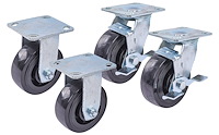 Replacement Casters for JEGS 5-Drawer Tool Box Cart 555-81411 [Set of 4]