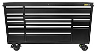 72 in. 14-Drawer Rolling Tool Cabinet [Black Powder-Coated]