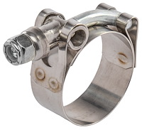 T-Bolt Hose Clamp 1.360" to 1.500" ID