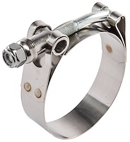 T-Bolt Hose Clamp 2.190" to 2.500" ID