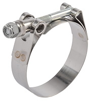 T-Bolt Hose Clamp 2.430" to 2.740" ID