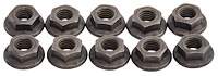 Metric Hex Flange Nuts 11.80 mm Flange [Black]