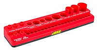 34-Piece Magnetic Socket Accessory & Bit Holder [Red]