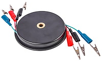 3 Wire Electrical Test Leads, Retractable, 10 ft., w/ Clips