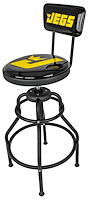 Adjustable Hydraulic Stool with Backrest [300 lb. Capacity]