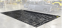 Heavy-Duty Pit Mat, Size: 10 ft. W x 20 ft. L [Black Vinyl]