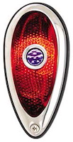 1939 Ford Style Tail Light with Blue Dot Incandescent Bulb