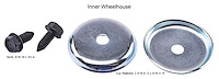 Inner Fender Well Hardware Kit Fits Select 1968-1974 Chevrolet Models - Black Oxide Finish