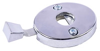 Bucket Seat Headrest Lock and Mounting Plate for Late 1969 & 1970-1972 GM A-Body Models [Chrome]