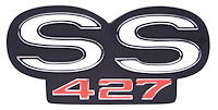 SS 427 Grille/Rear Panel Emblem for 1966-1967 Chevrolet Chevelle SS 427