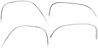 4-Piece Wheel Well Molding Kit for 1965 Chevrolet El Camino