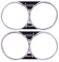Headlight Bezels for 1966 Chevrolet Chevelle, El Camino, Malibu
