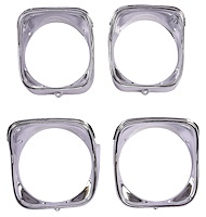 Headlight Bezels for 1968 Chevrolet Chevelle, El Camino