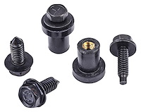 Radiator Well Nut Set Fits Select 1967-1981 GM Models [Left-Hand Side, 6-Piece Set]